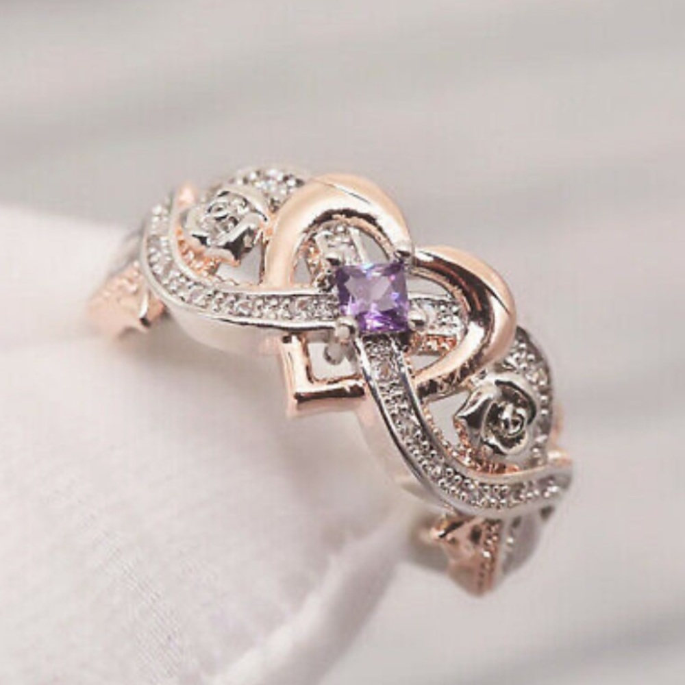 NWT TWO TONE 925 Sterling silver/18k gold plated Ring